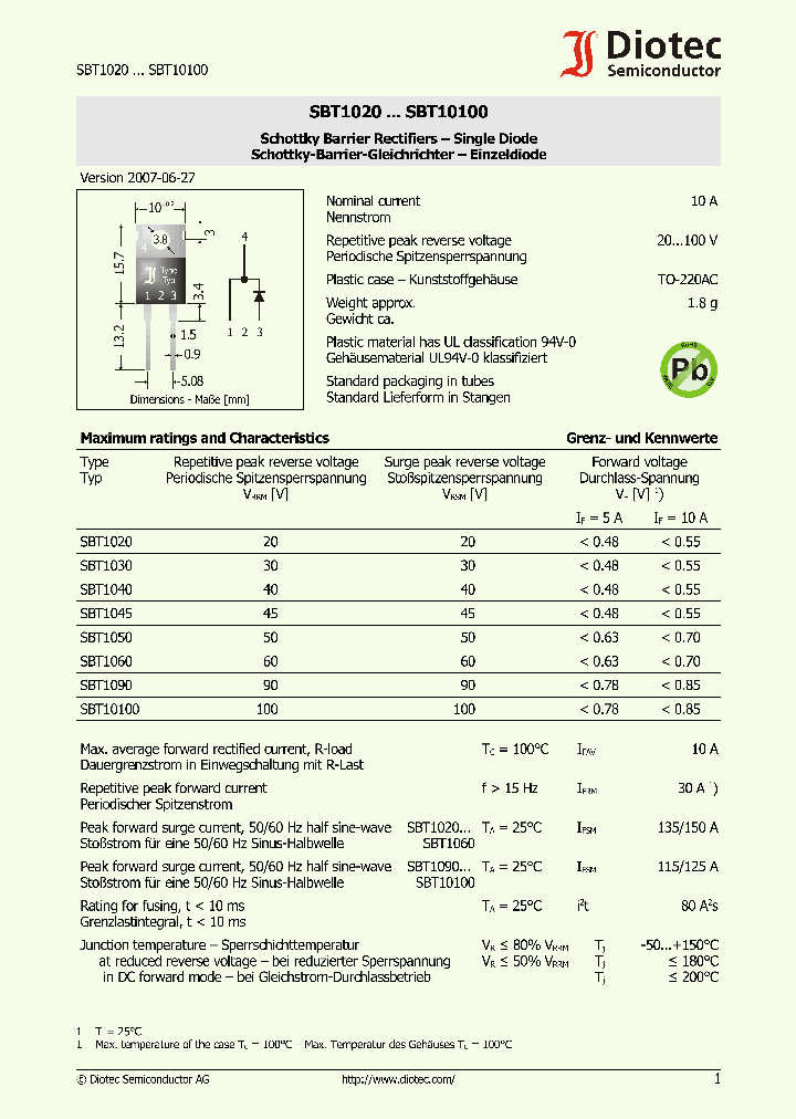 SBT10100_4110305.PDF Datasheet