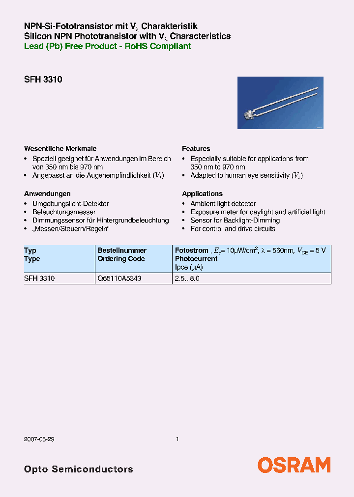 SFH3310_4163556.PDF Datasheet