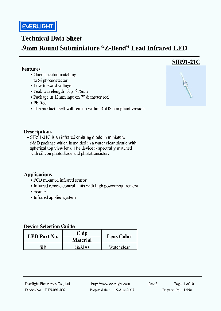 SIR91-21C_4118101.PDF Datasheet