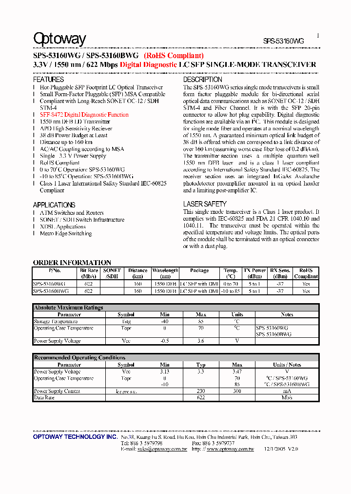 SPS-53160WG_4124407.PDF Datasheet