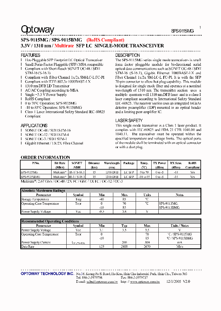 SPS-9115MG_4128576.PDF Datasheet