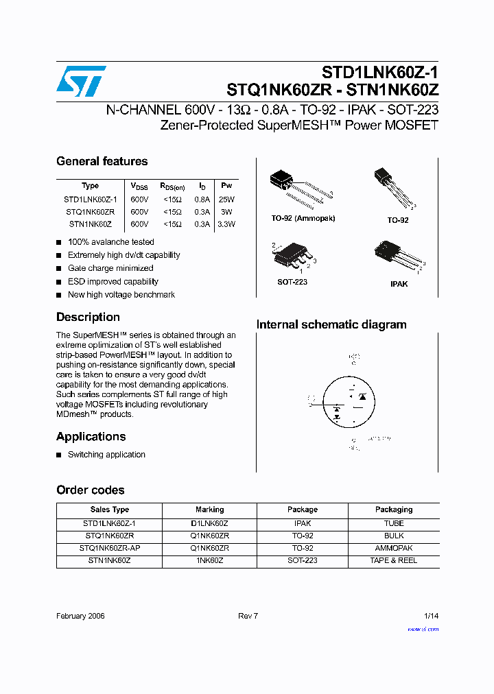 D1LNK60Z_4158086.PDF Datasheet Download --- IC-ON-LINE