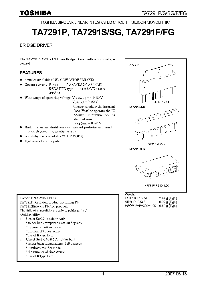 TA7291FFG_4110286.PDF Datasheet