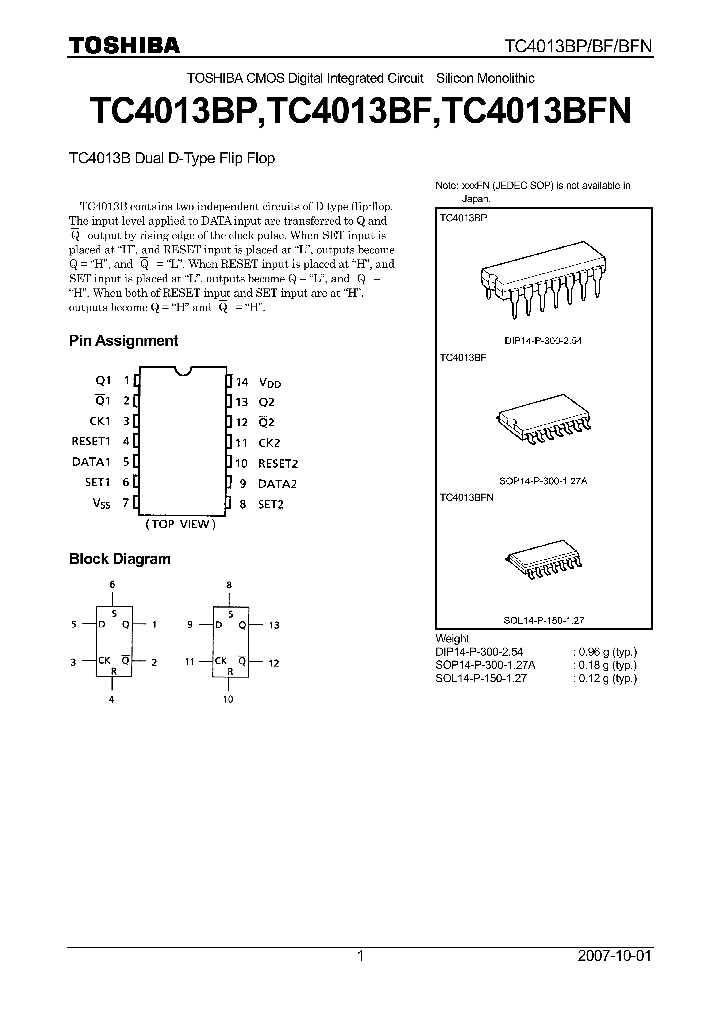 TC4013BP07_4132661.PDF Datasheet Download --- IC-ON-LINE
