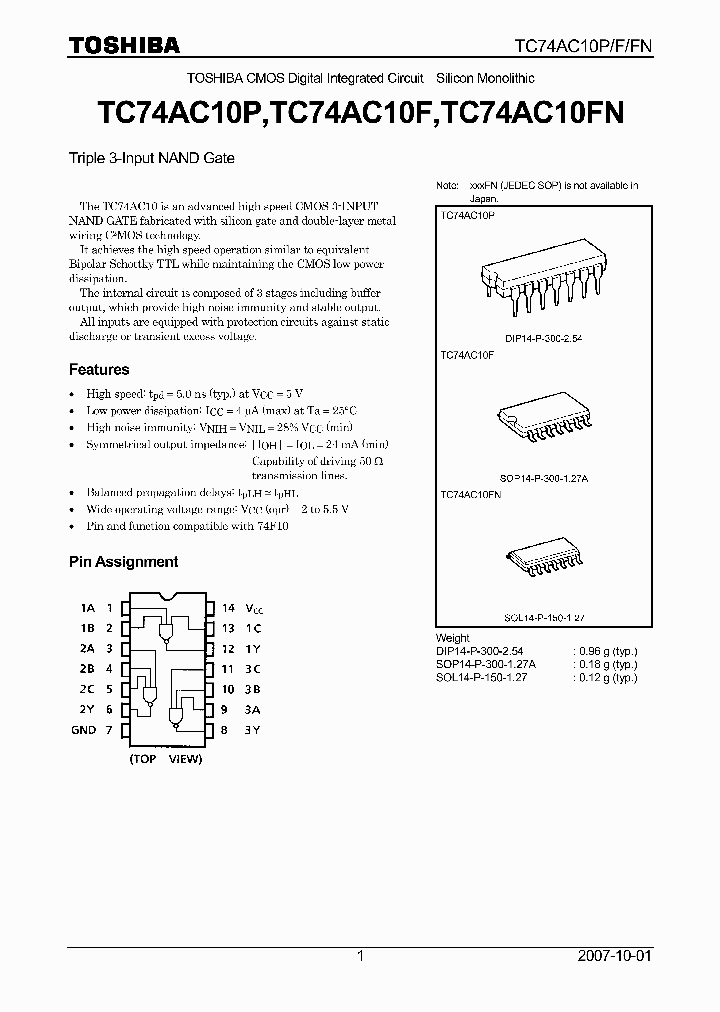 TC74AC10P07_4125058.PDF Datasheet