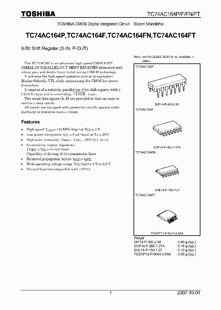 TC74AC164P07_4125050.PDF Datasheet