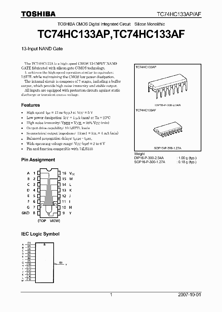 TC74HC133AF_4124743.PDF Datasheet