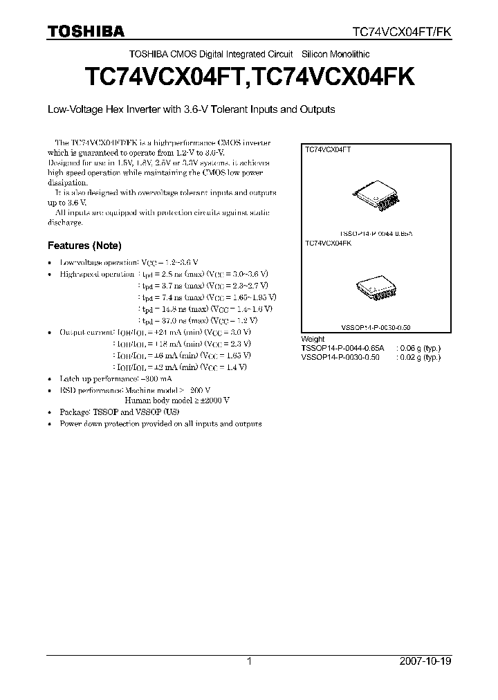 TC74VCX04FT07_4132840.PDF Datasheet