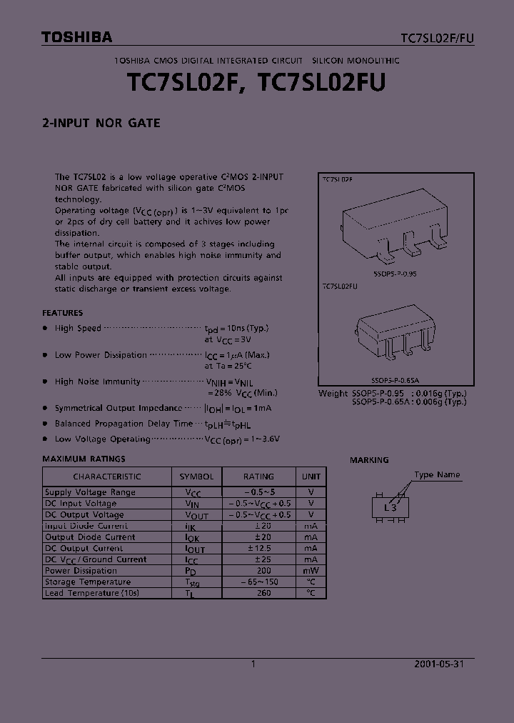 TC7SL02F01_4125174.PDF Datasheet