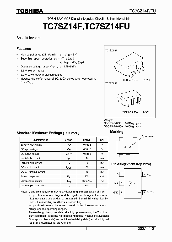 TC7SZ14F07_4125028.PDF Datasheet