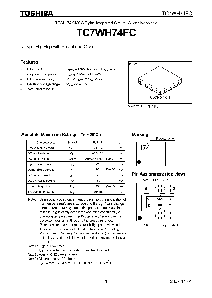 TC7WH74FC_4124965.PDF Datasheet