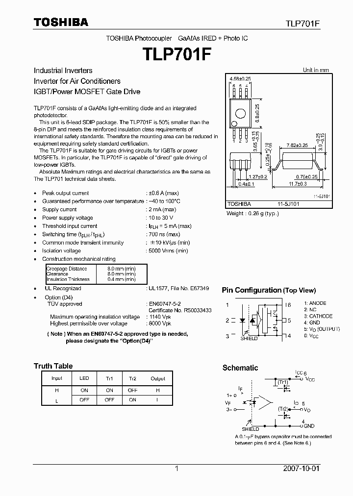 TLP701F_4113693.PDF Datasheet