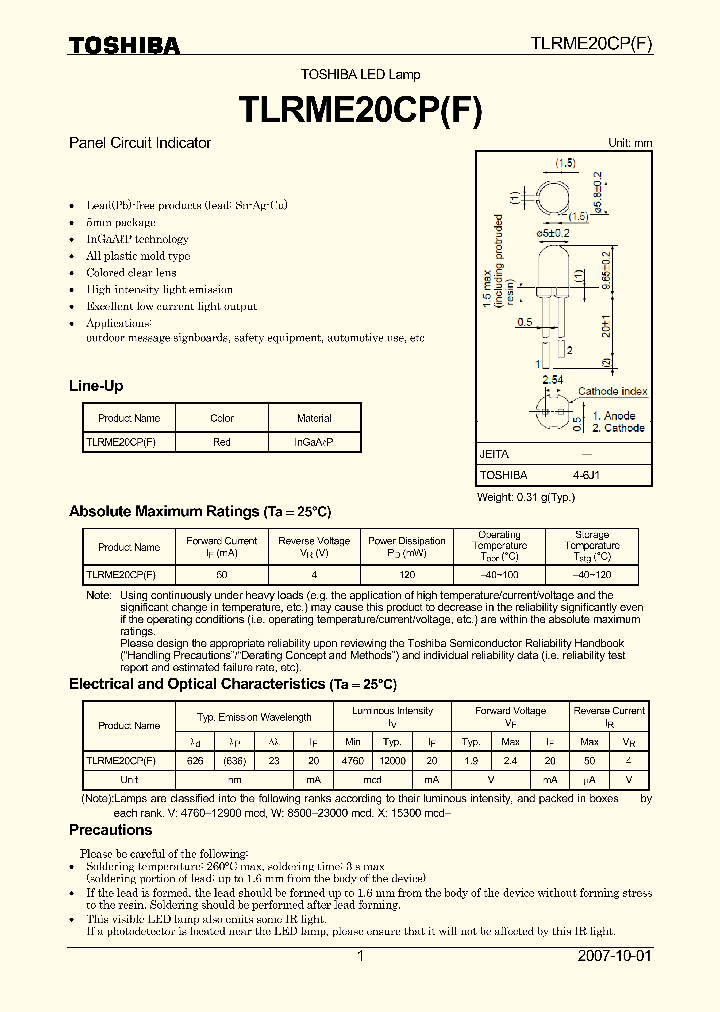 TLRME20CP_4124902.PDF Datasheet