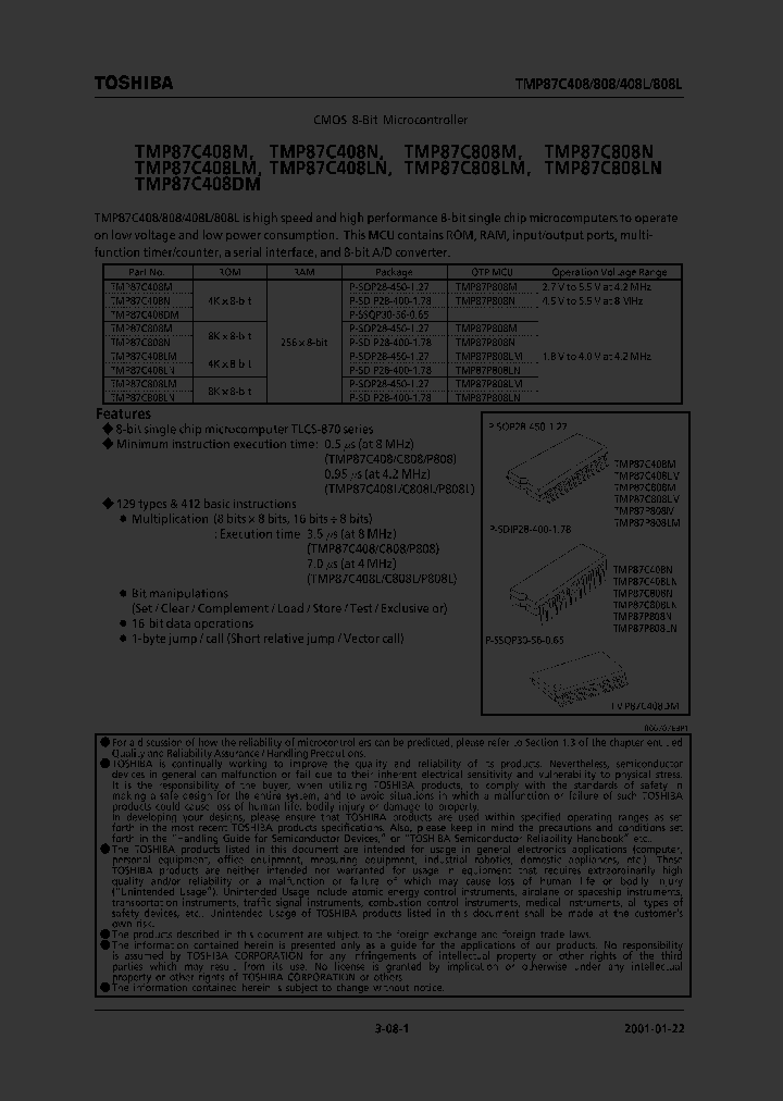 TMP87C808LM_4108921.PDF Datasheet