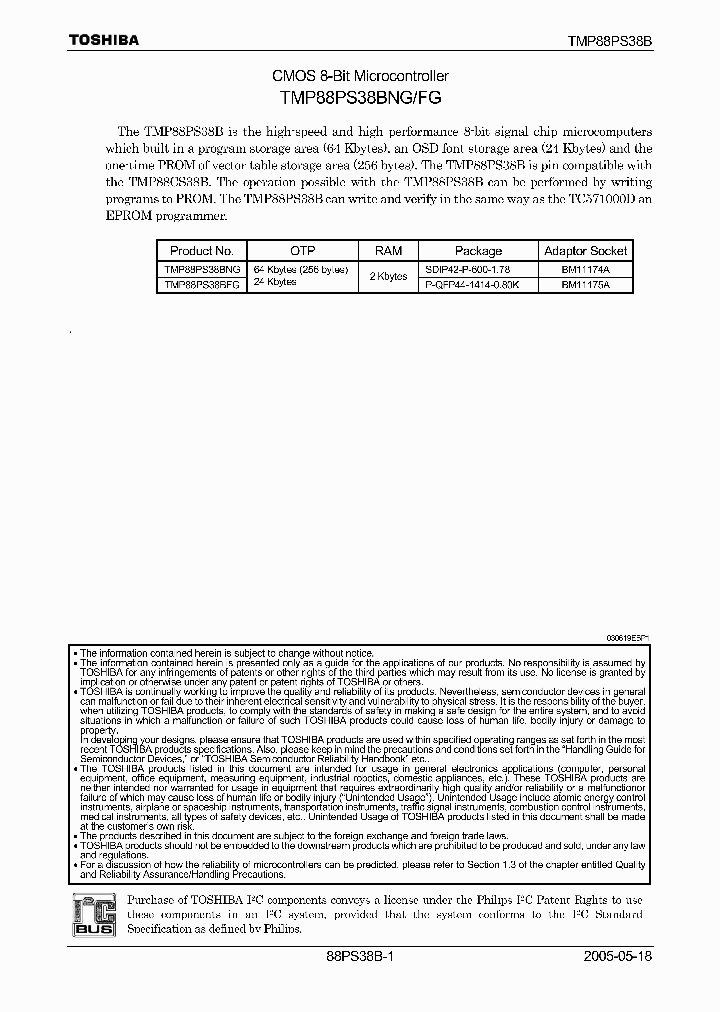 TMP88PS38BNG_4125616.PDF Datasheet