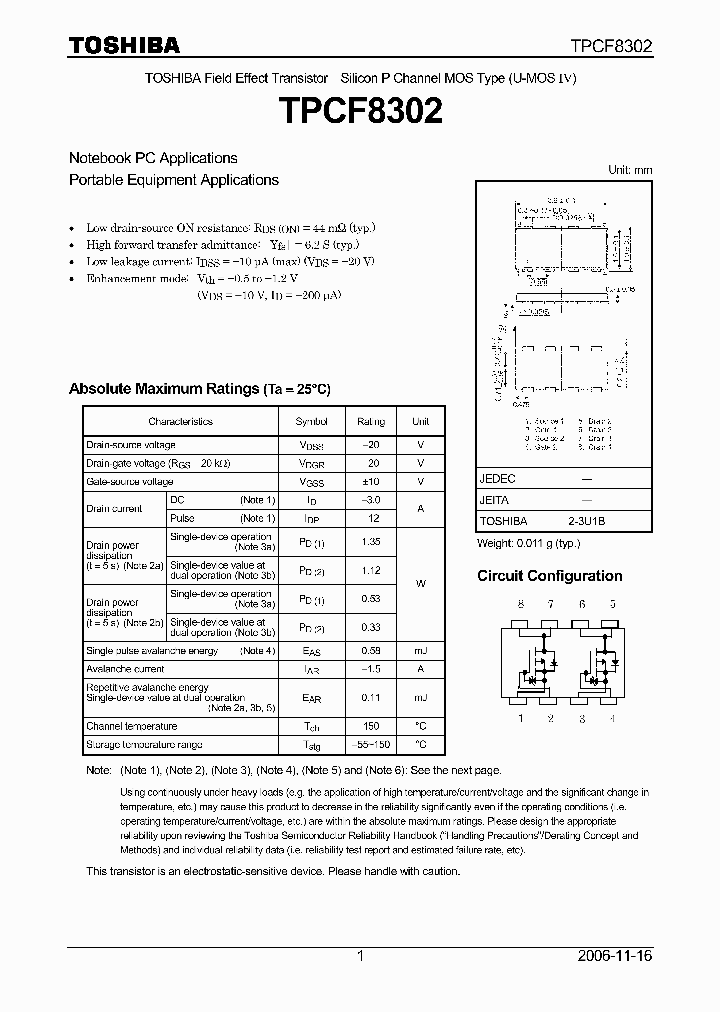 TPCF8302_4115672.PDF Datasheet