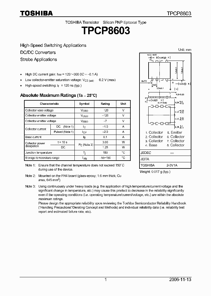 TPCP8603_4127244.PDF Datasheet