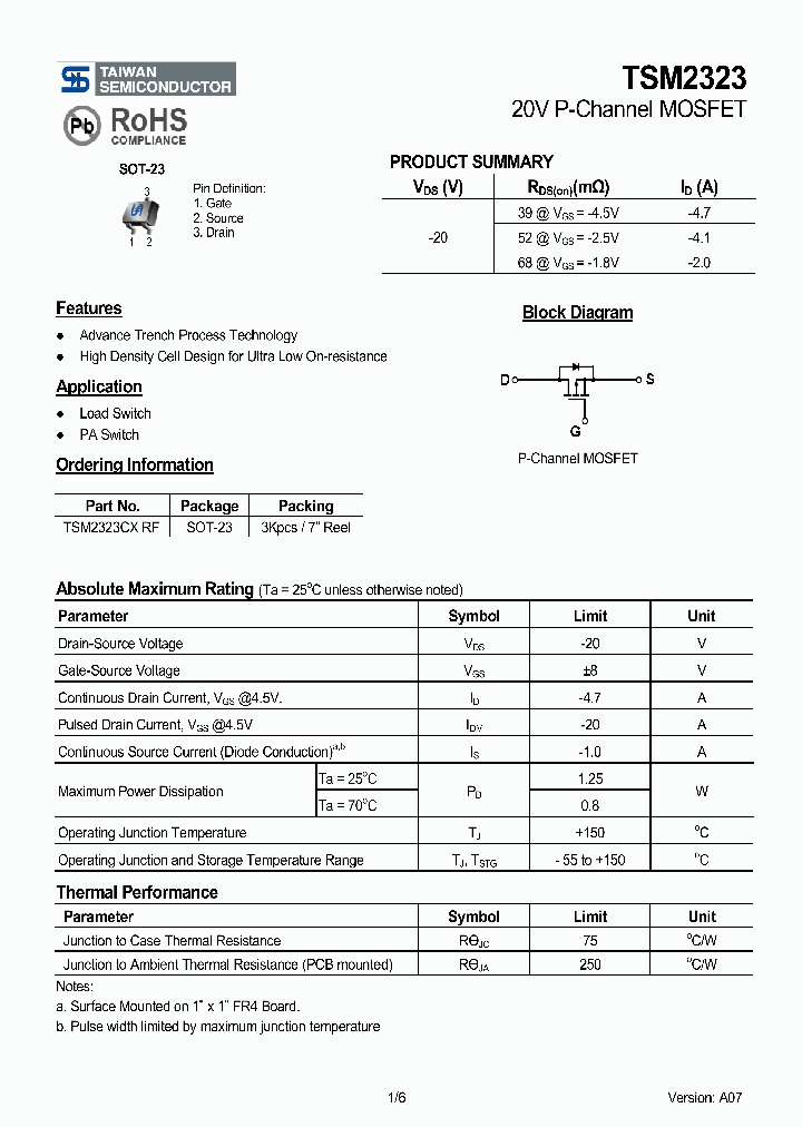 TSM2323CXRF_4131884.PDF Datasheet