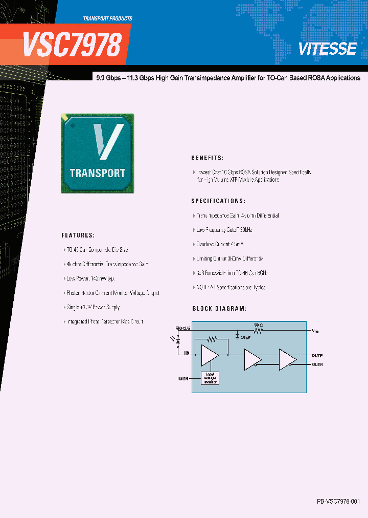 VSC7978_4128218.PDF Datasheet Download --- IC-ON-LINE