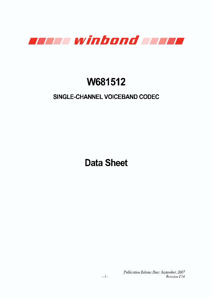 W681512S_4122517.PDF Datasheet