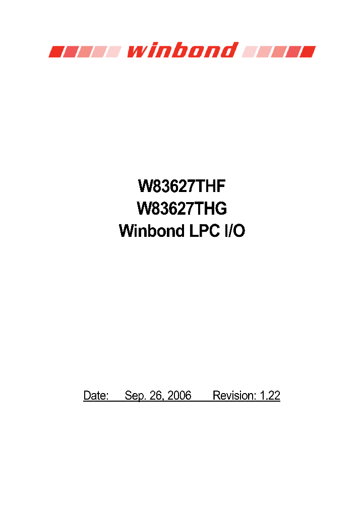 W83627THF06_4122515.PDF Datasheet