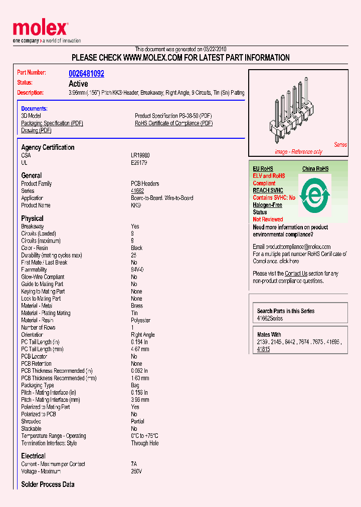 0026481092_4807987.PDF Datasheet