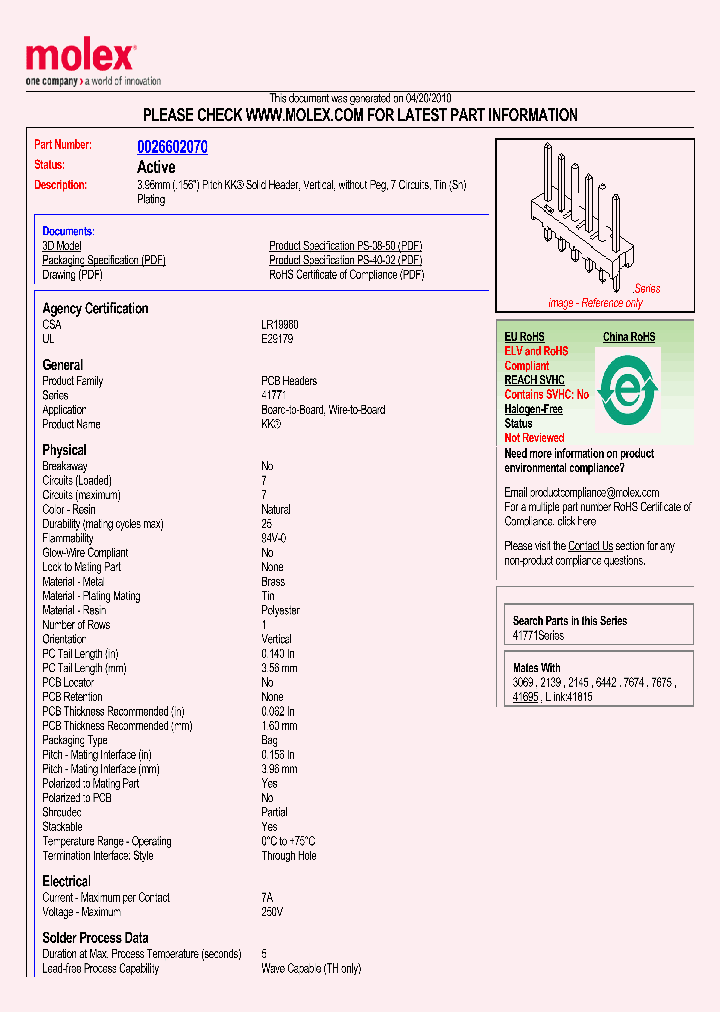 0026602070_4807362.PDF Datasheet