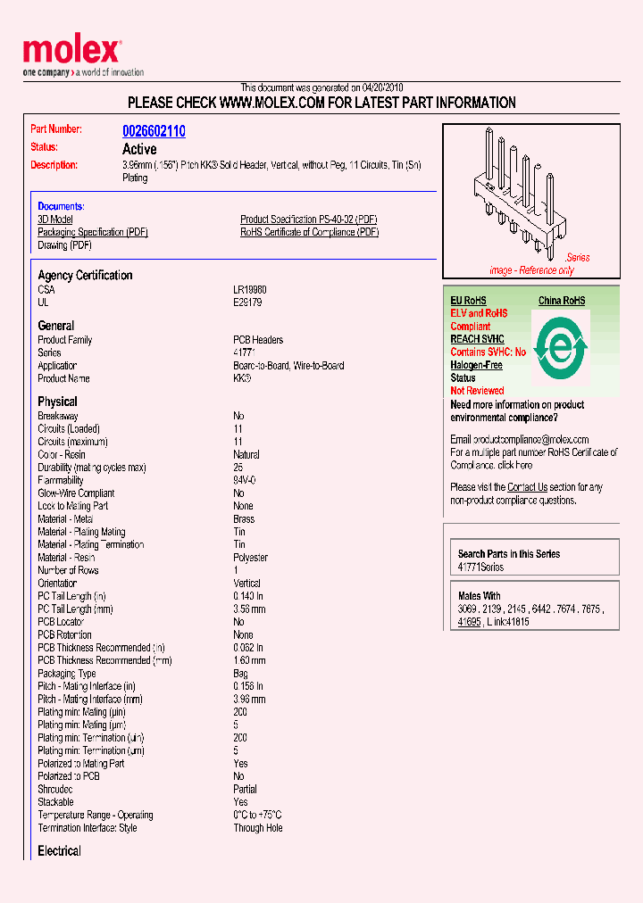 0026602110_4807364.PDF Datasheet