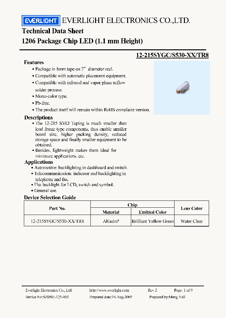 12-215SYGC_4213141.PDF Datasheet