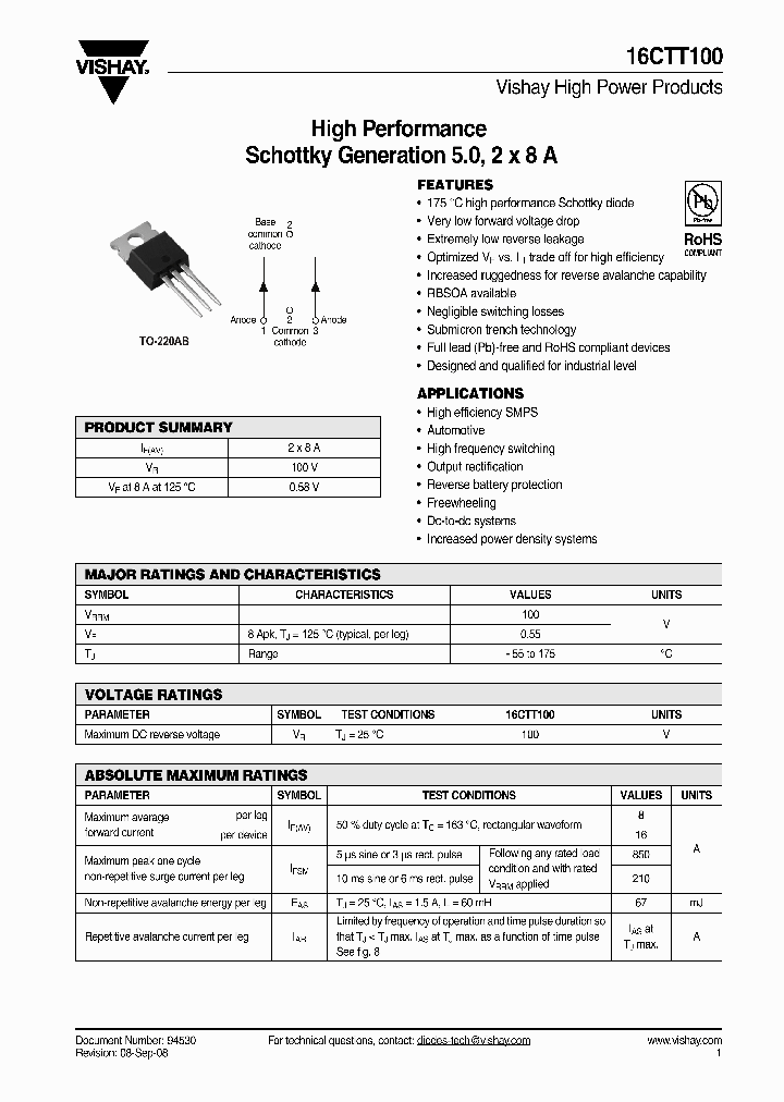 16CTT100_4284609.PDF Datasheet