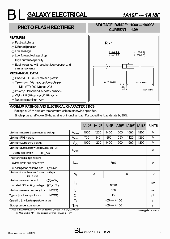 1A16F_4910755.PDF Datasheet