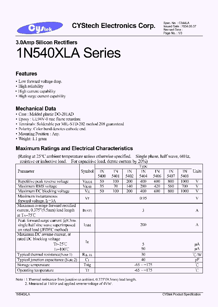 1N540XLA_4917051.PDF Datasheet