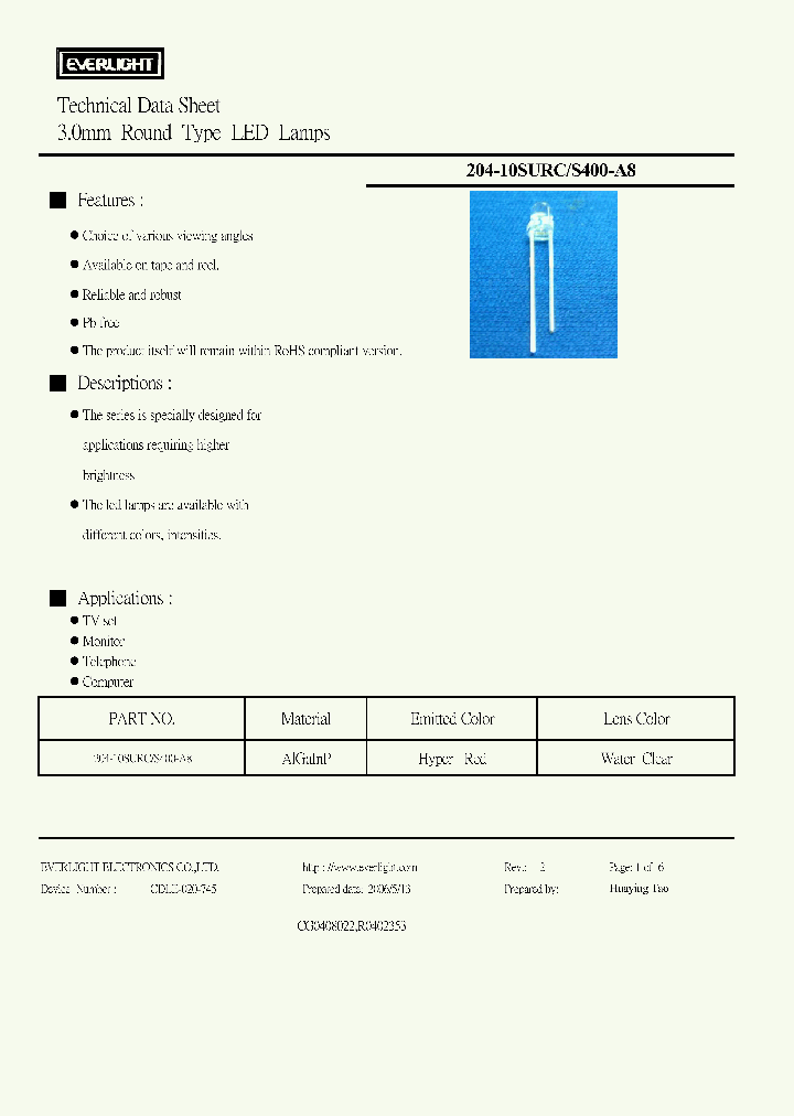 204-10SURC-S400-A8_4489742.PDF Datasheet