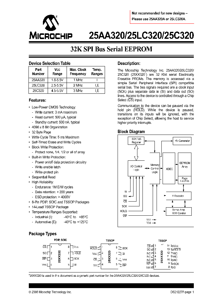 25LC320-EP_4525507.PDF Datasheet Download --- IC-ON-LINE
