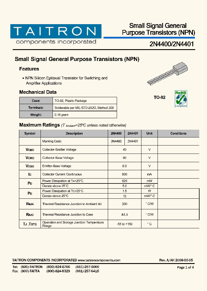 2N4400_4224942.PDF Datasheet