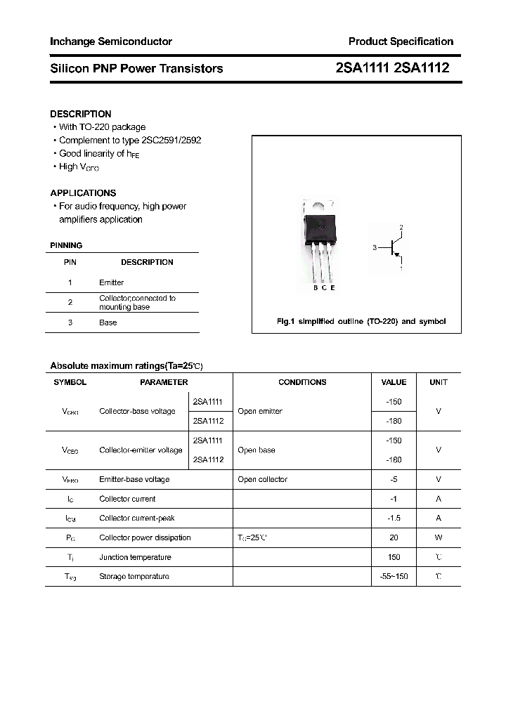 2SA1111_4313201.PDF Datasheet