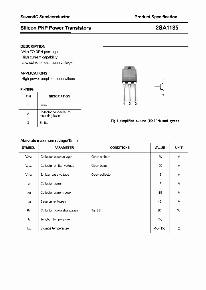 2SA1185_4395278.PDF Datasheet