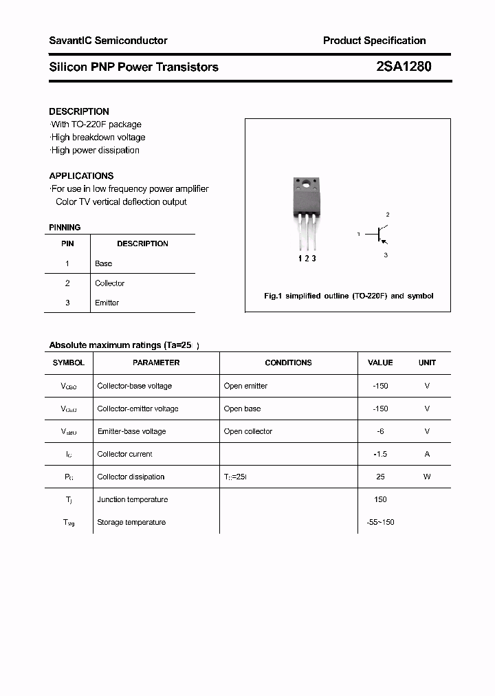 2SA1280_4414733.PDF Datasheet