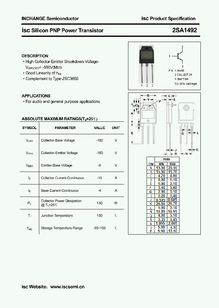 2SA1492_4336605.PDF Datasheet