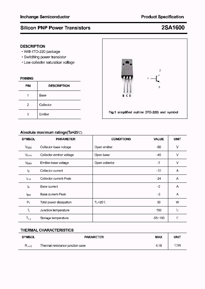 2SA1600_4391488.PDF Datasheet