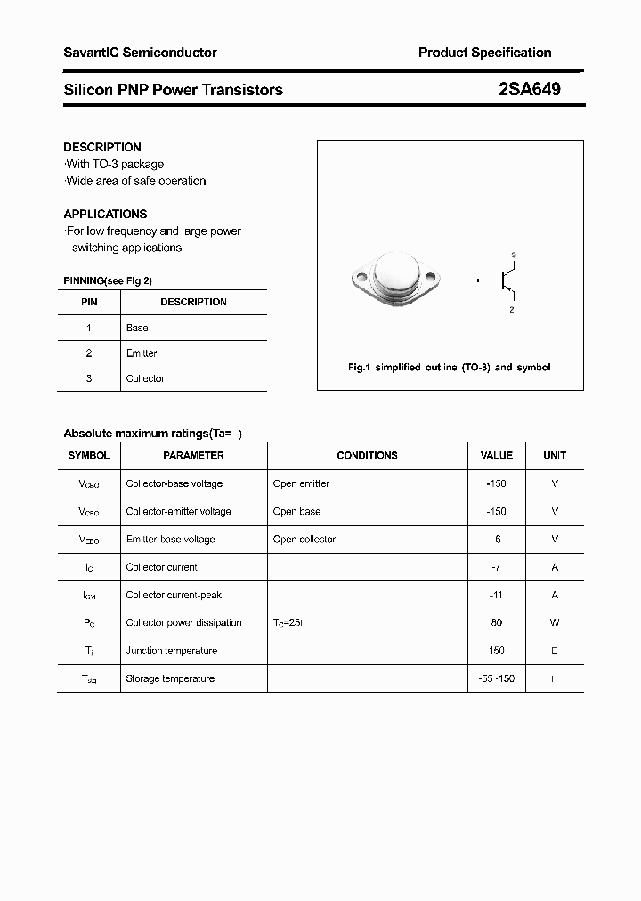 2SA649_4383619.PDF Datasheet