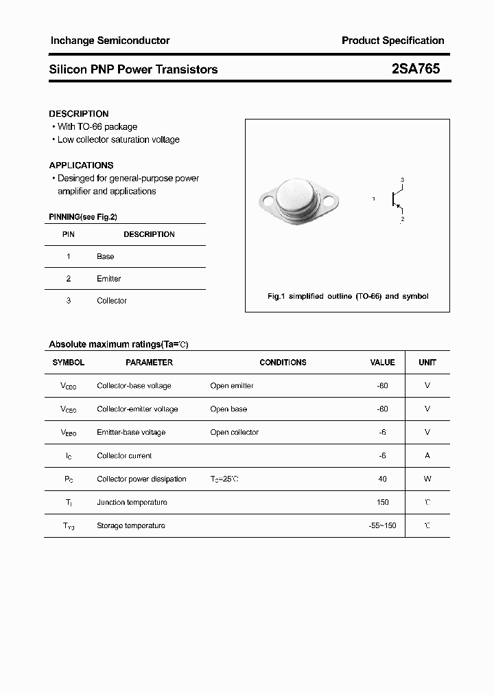 2SA765_4299912.PDF Datasheet