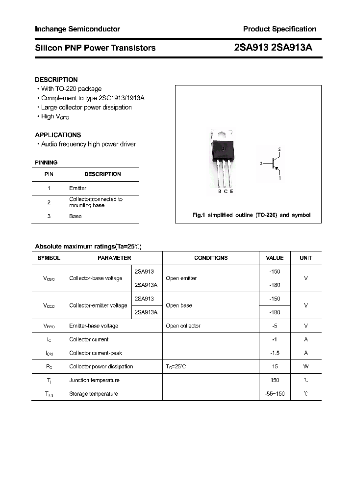 2SA913_4349582.PDF Datasheet