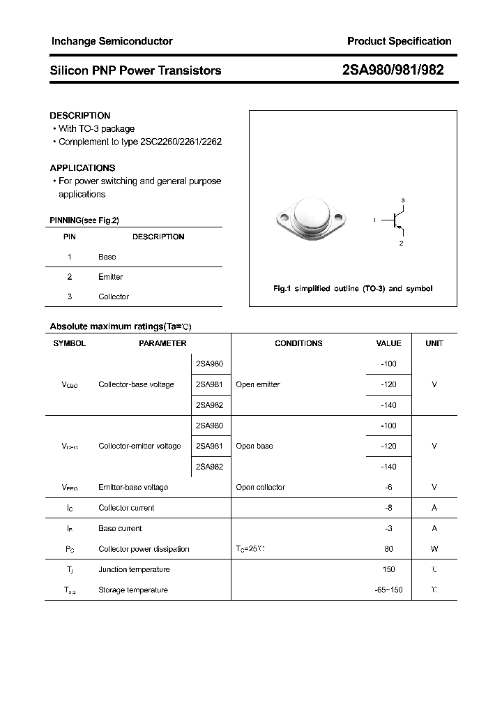 2SA980_4304315.PDF Datasheet