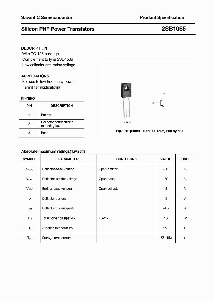 2SB1065_4396937.PDF Datasheet