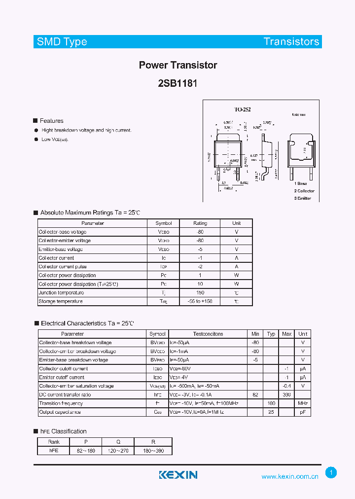 2SB1181_4336547.PDF Datasheet