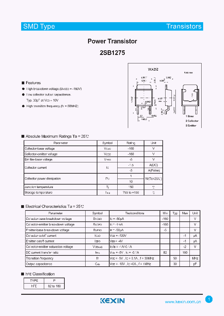 2SB1275_4282497.PDF Datasheet