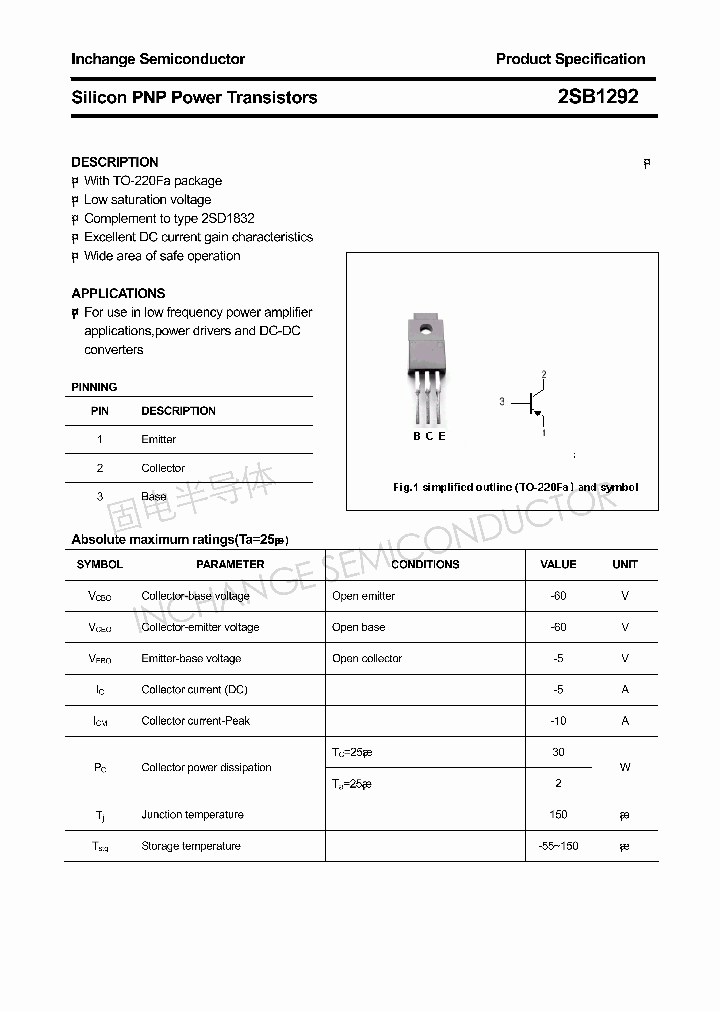 2SB1292_4306015.PDF Datasheet