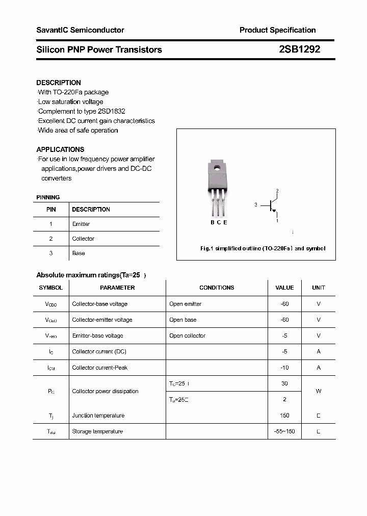 2SB1292_4418946.PDF Datasheet