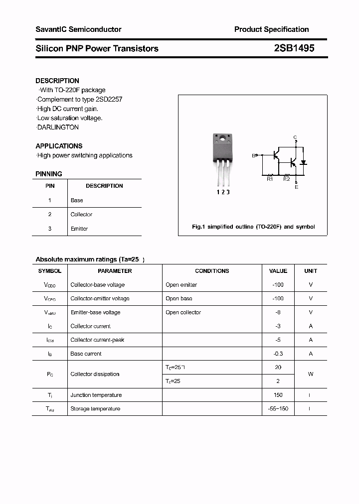 2SB1495_4455440.PDF Datasheet